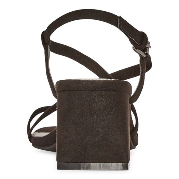 Worthington Women's Zabol Heeled Sandals Black Open Toe Dress Shoes - Picture 3 of 4